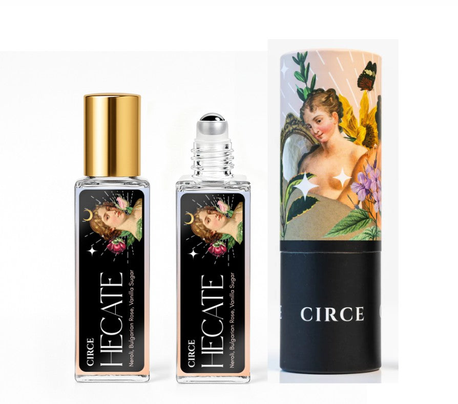 Aceite Perfume Diosa Hécate – Roller de Neroli, Rosa y Vainilla | 10ml