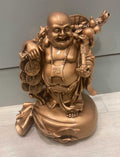 Buda de la Fortuna Sonriente de Bronce