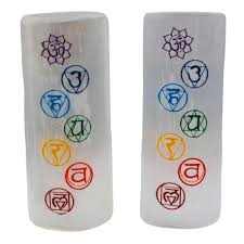Cilindro de selenita 7 Chakras