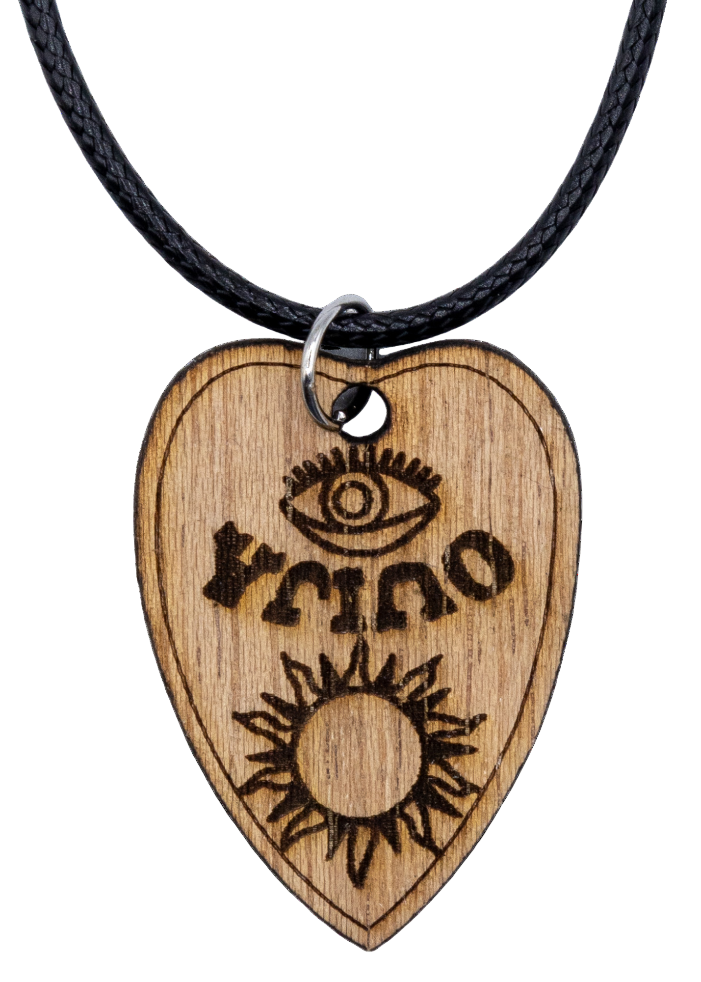 Collar de madera de planchette de Ouija
