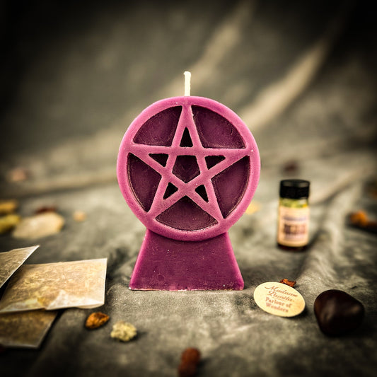 Kit de Hechizo de Vela Pentáculo de Protección - Cinco Elementos y Magia de Seguridad Espiritual