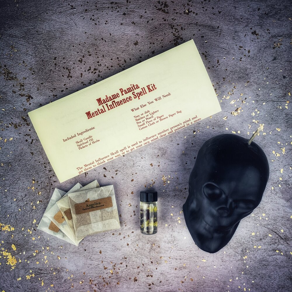 Kit de Velas de Cráneo de Influencia Mental - Control Mental y Claridad Mental