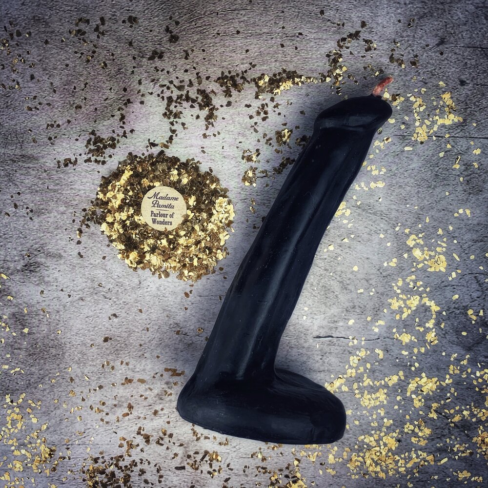 Vela Hechizo de Falo de Cera de Abeja - Magia Apasionada de Amor y Sexo