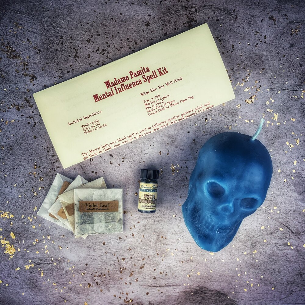 Kit de Velas de Cráneo de Influencia Mental - Control Mental y Claridad Mental