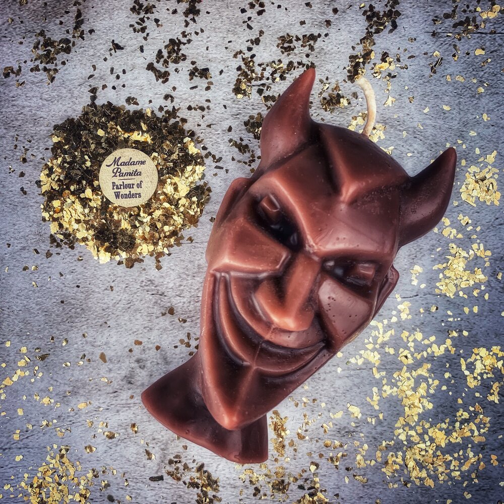 Run Devil Run Candle Spell Kit - Banish Evil or Invoke Trickster Magic