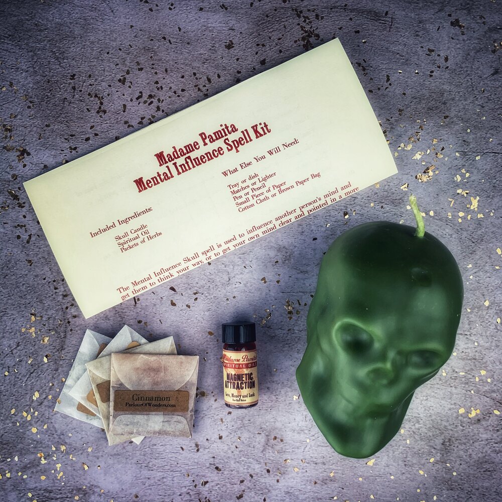 Kit de Velas de Cráneo de Influencia Mental - Control Mental y Claridad Mental