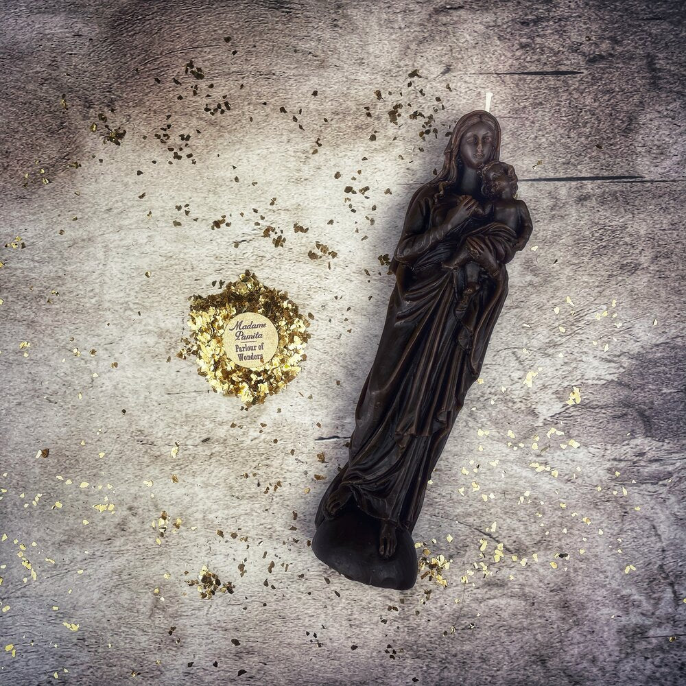 Vela de cera de abeja de la Madre María – Protección Divina y Magia de Amor Incondicional