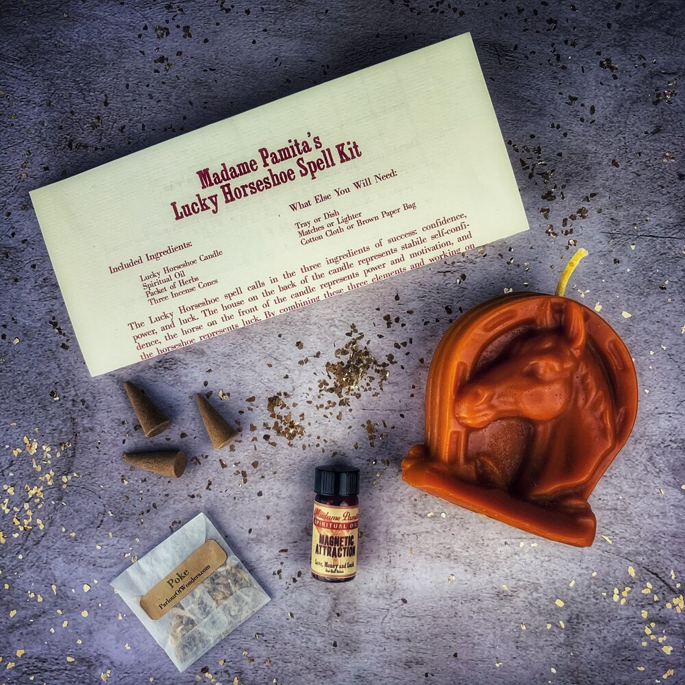 Kit de Velas de Herradura de la Suerte - Magia de Suerte y Poder