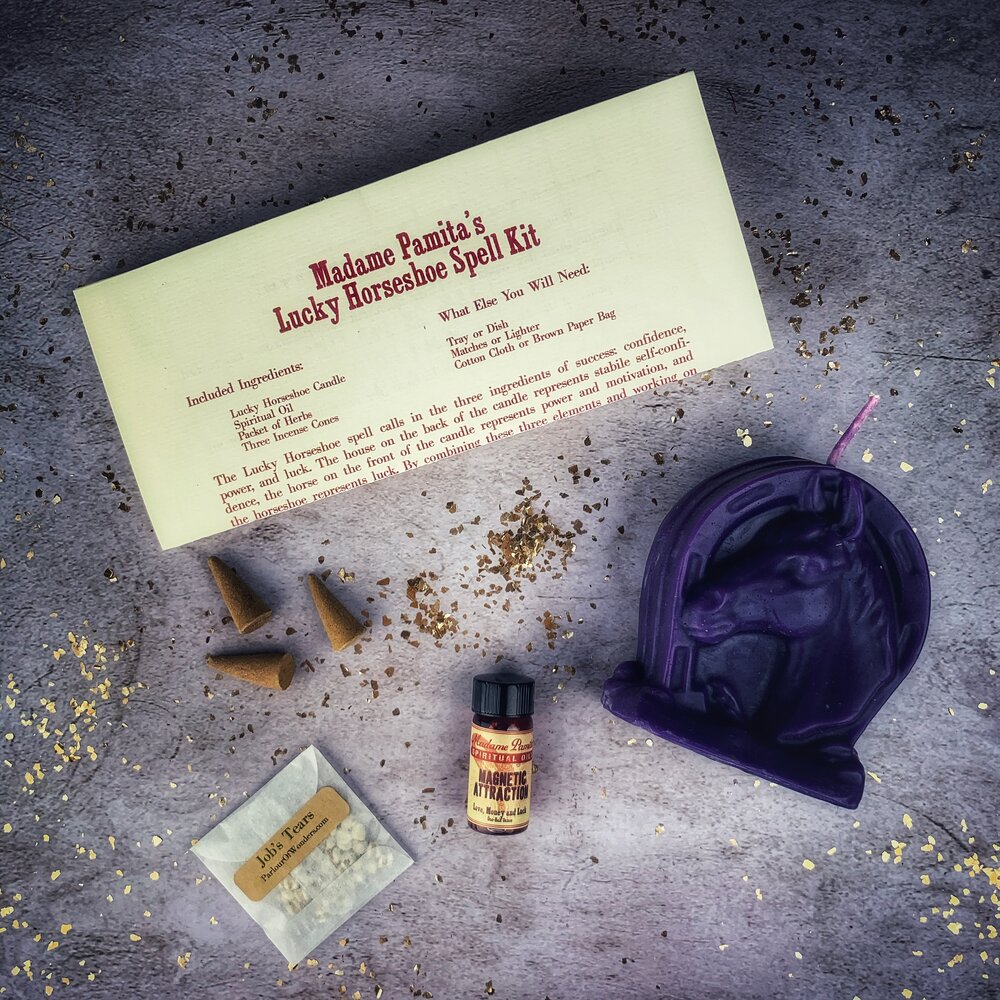 Kit de Velas de Herradura de la Suerte - Magia de Suerte y Poder