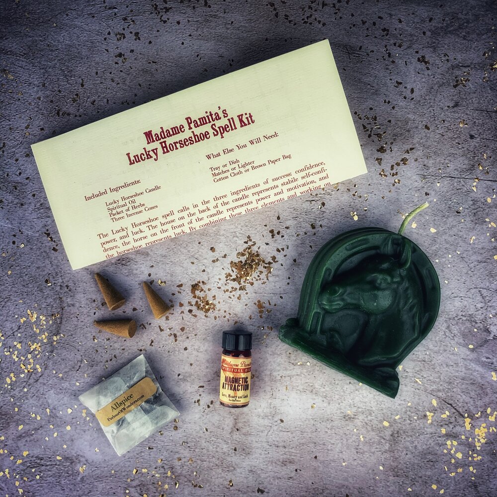 Kit de Velas de Herradura de la Suerte - Magia de Suerte y Poder