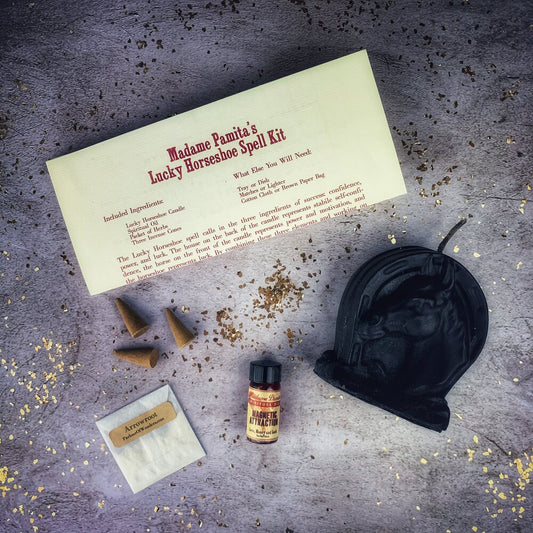 Kit de Velas de Herradura de la Suerte - Magia de Suerte y Poder
