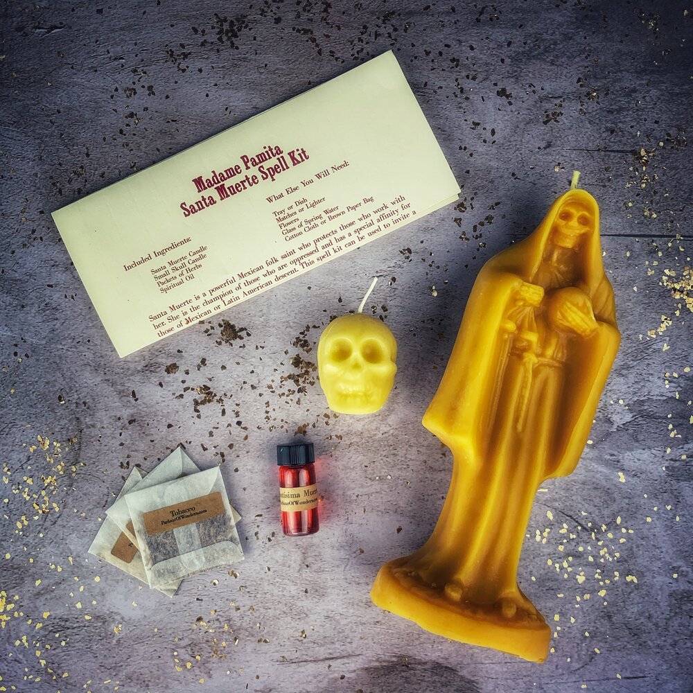 Kit de Velas de la Santa Muerte - Devoción y Protección de la Santa Popular Sagrada
