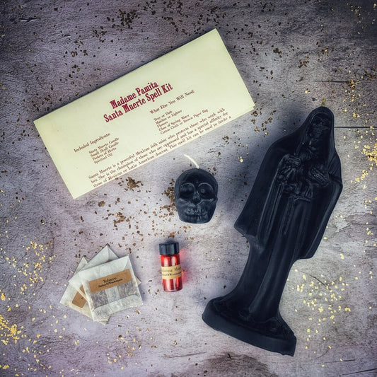 Kit de Velas de la Santa Muerte - Devoción y Protección de la Santa Popular Sagrada