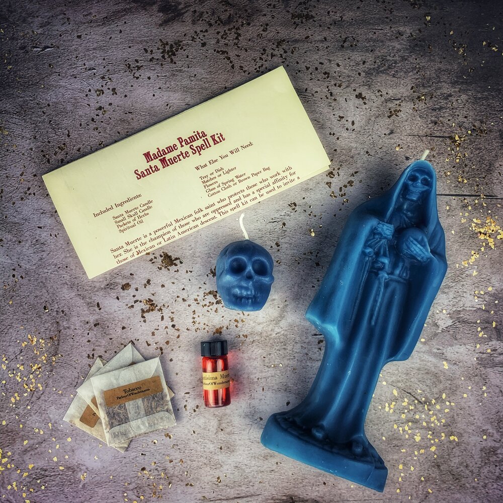 Kit de Velas de la Santa Muerte - Devoción y Protección de la Santa Popular Sagrada