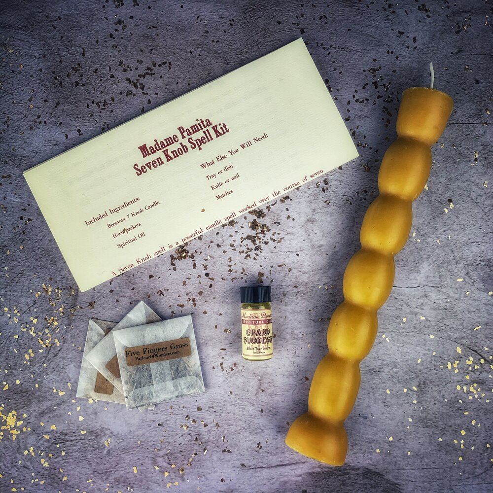 Kit de Velas de Siete Nudos - Magia de Manifestación de Siete Días