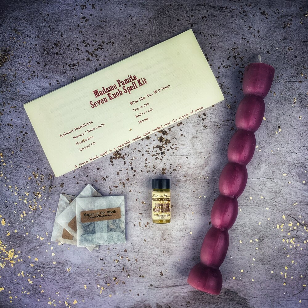 Kit de Velas de Siete Nudos - Magia de Manifestación de Siete Días