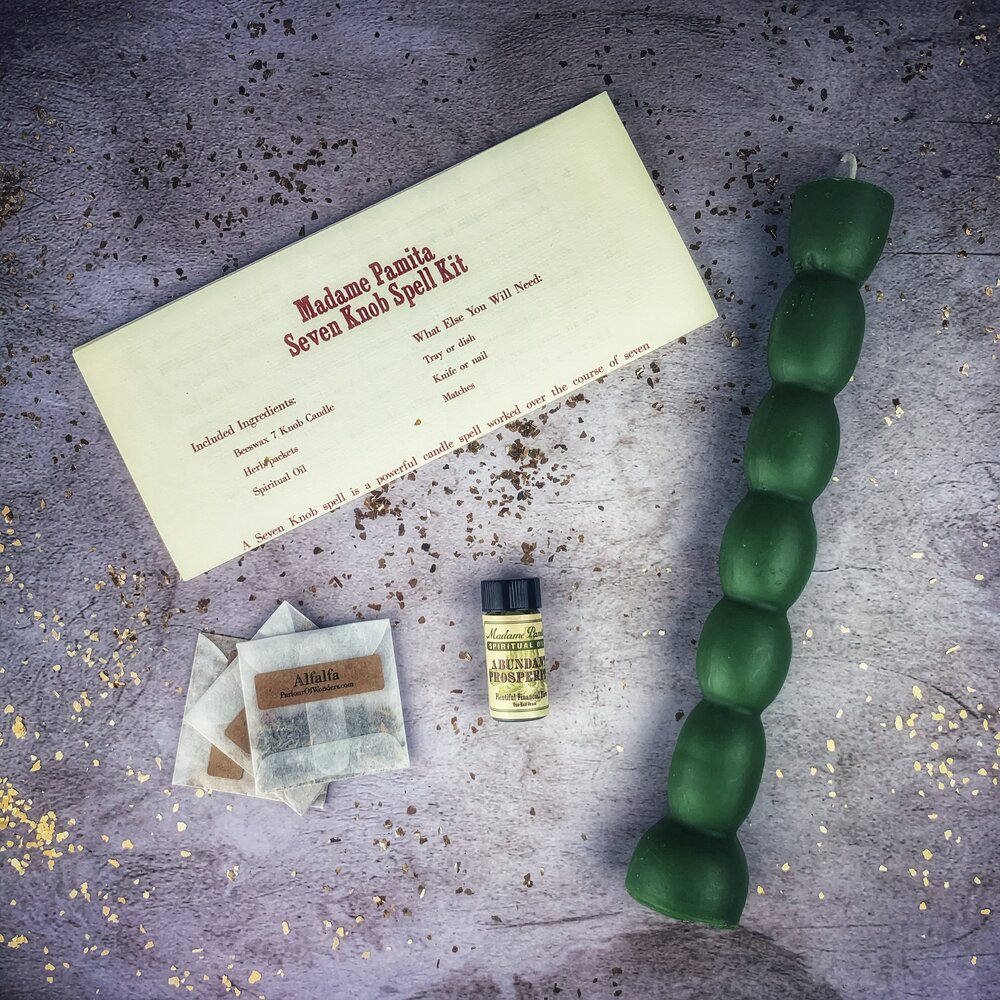 Kit de Velas de Siete Nudos - Magia de Manifestación de Siete Días