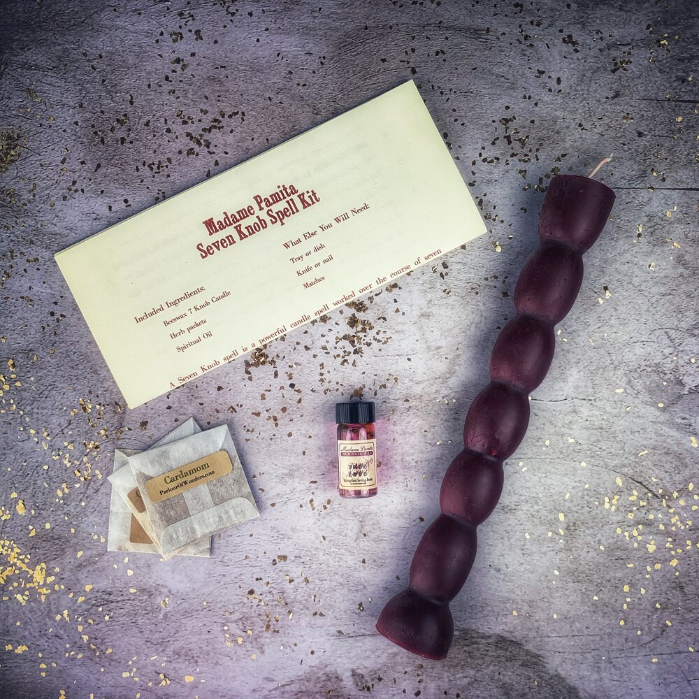 Kit de Velas de Siete Nudos - Magia de Manifestación de Siete Días