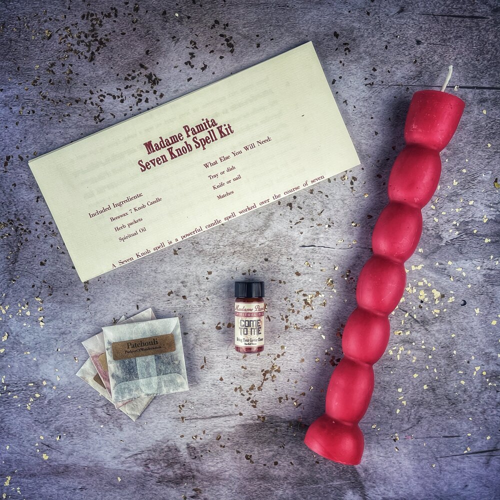 Kit de Velas de Siete Nudos - Magia de Manifestación de Siete Días