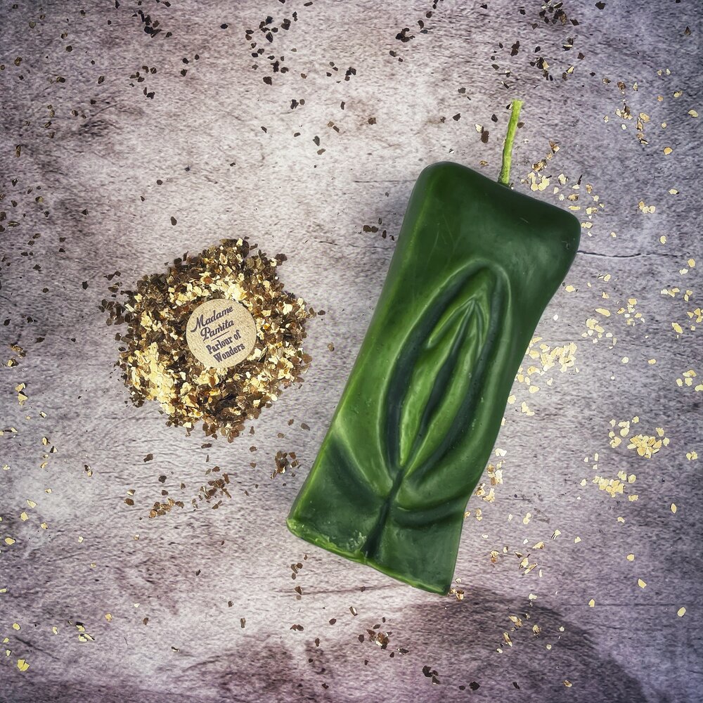 Vela mágica de cera de abeja Yoni Vulva - Amor apasionado y Magia sexual