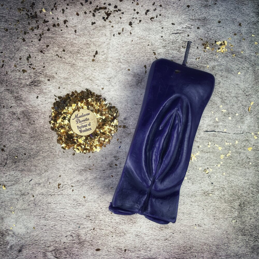 Vela mágica de cera de abeja Yoni Vulva - Amor apasionado y Magia sexual