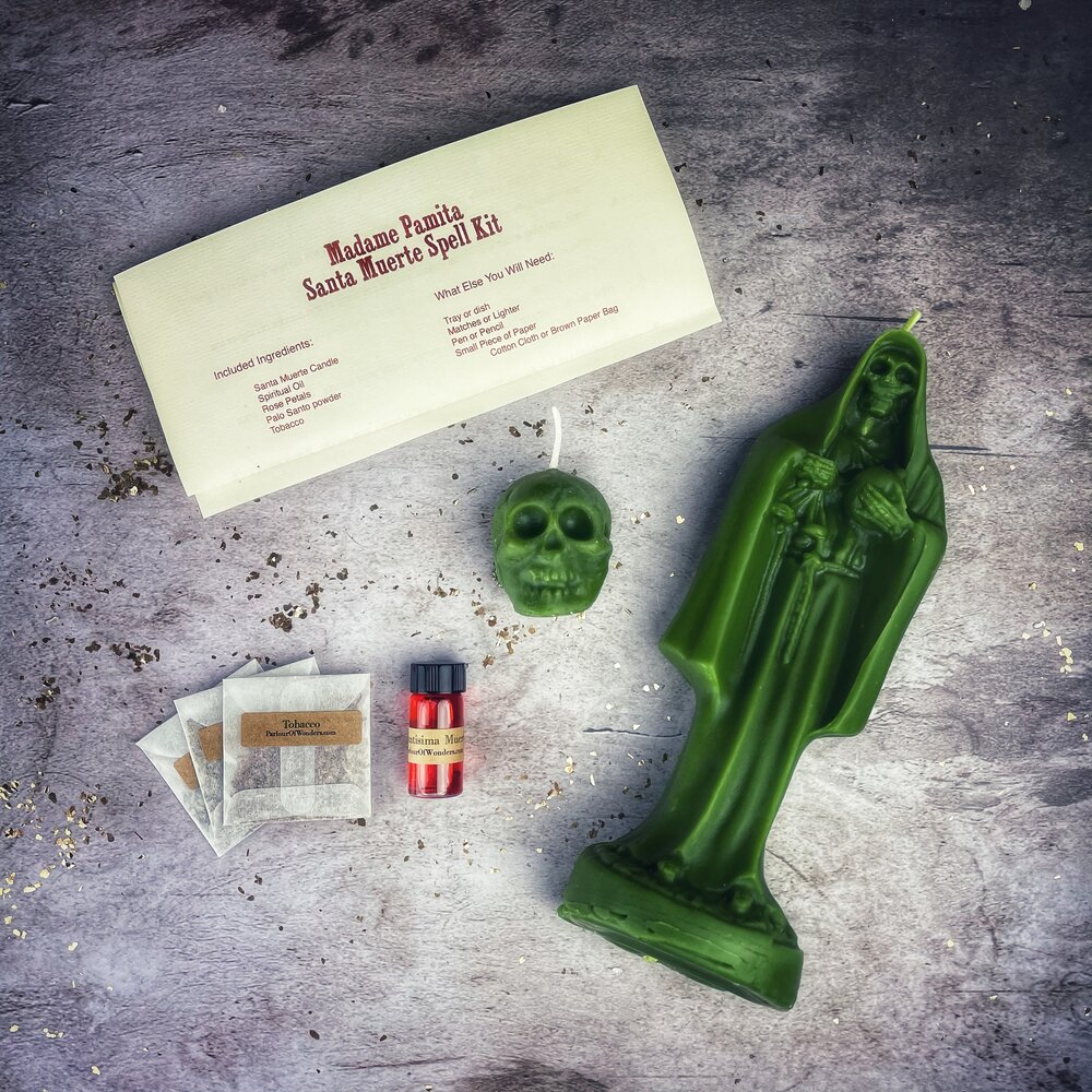 Kit de Velas de la Santa Muerte - Devoción y Protección de la Santa Popular Sagrada