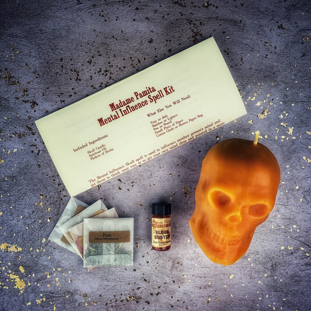 Kit de Velas de Cráneo de Influencia Mental - Control Mental y Claridad Mental