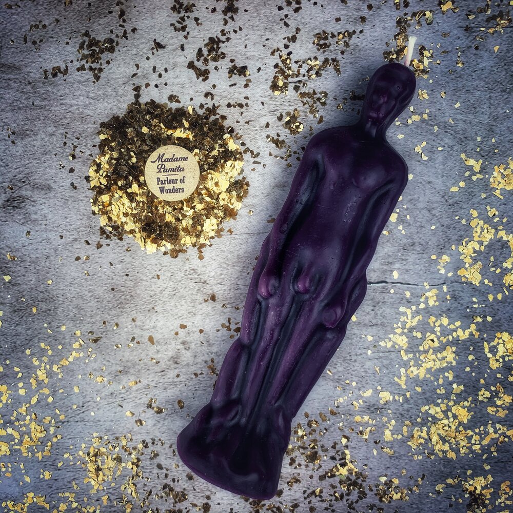 Kit de Hechizos con Vela Figurativa Masculina - Magia Simpática y Poder Personal