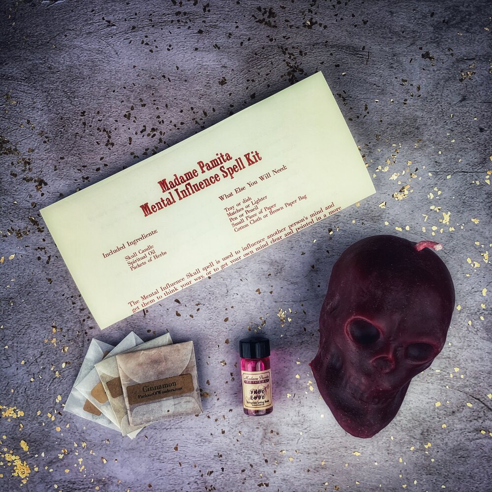 Kit de Velas de Cráneo de Influencia Mental - Control Mental y Claridad Mental