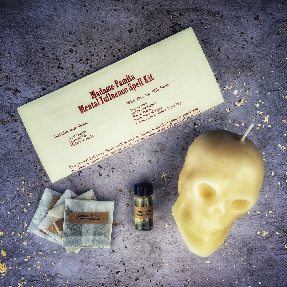 Kit de Velas de Cráneo de Influencia Mental - Control Mental y Claridad Mental