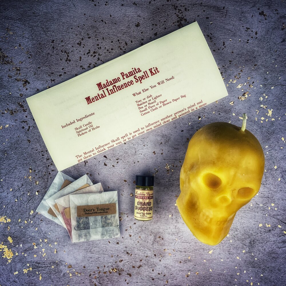 Kit de Velas de Cráneo de Influencia Mental - Control Mental y Claridad Mental