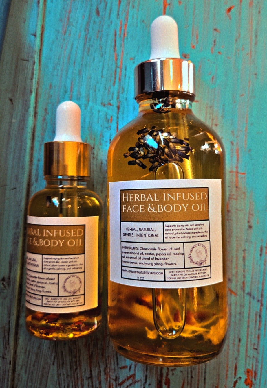 Aceite facial y corporal con infusiones de hierbas