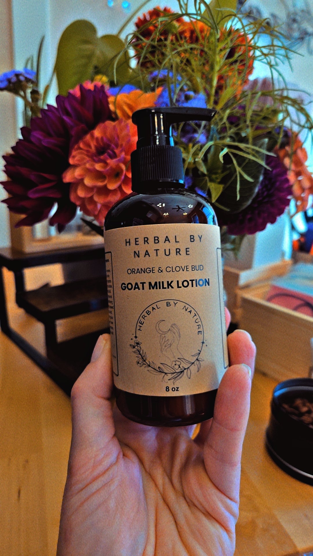 Loción de leche de cabra