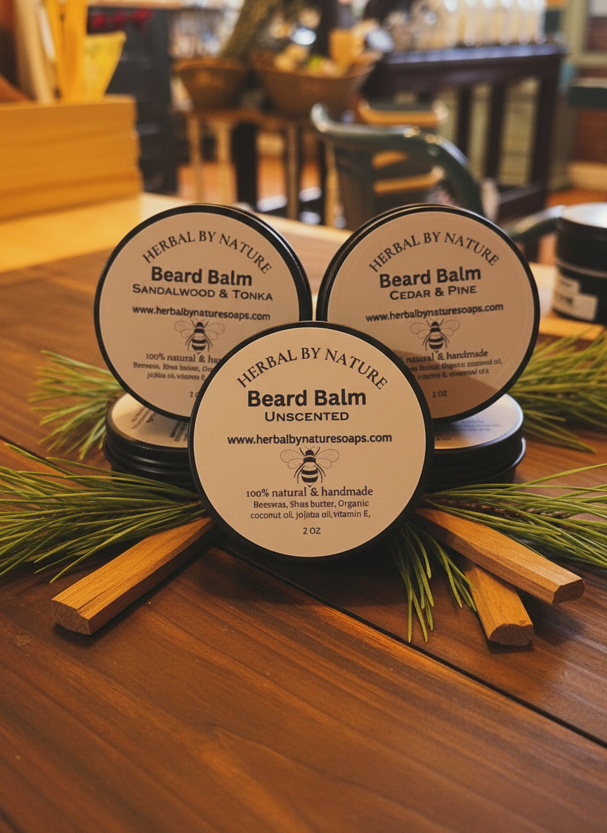 Bálsamo de Cera de Abejas Natural para Barba