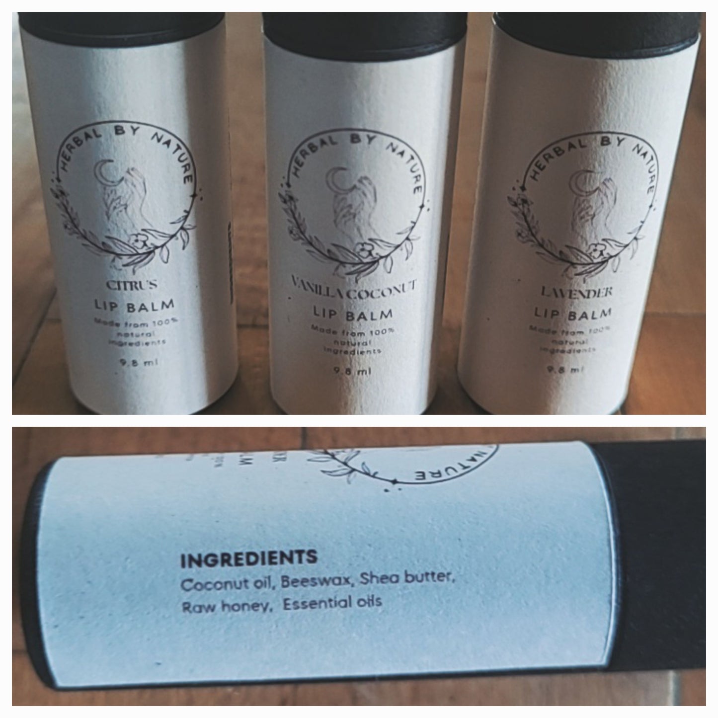 Cera de abejas natural y bálsamo labial