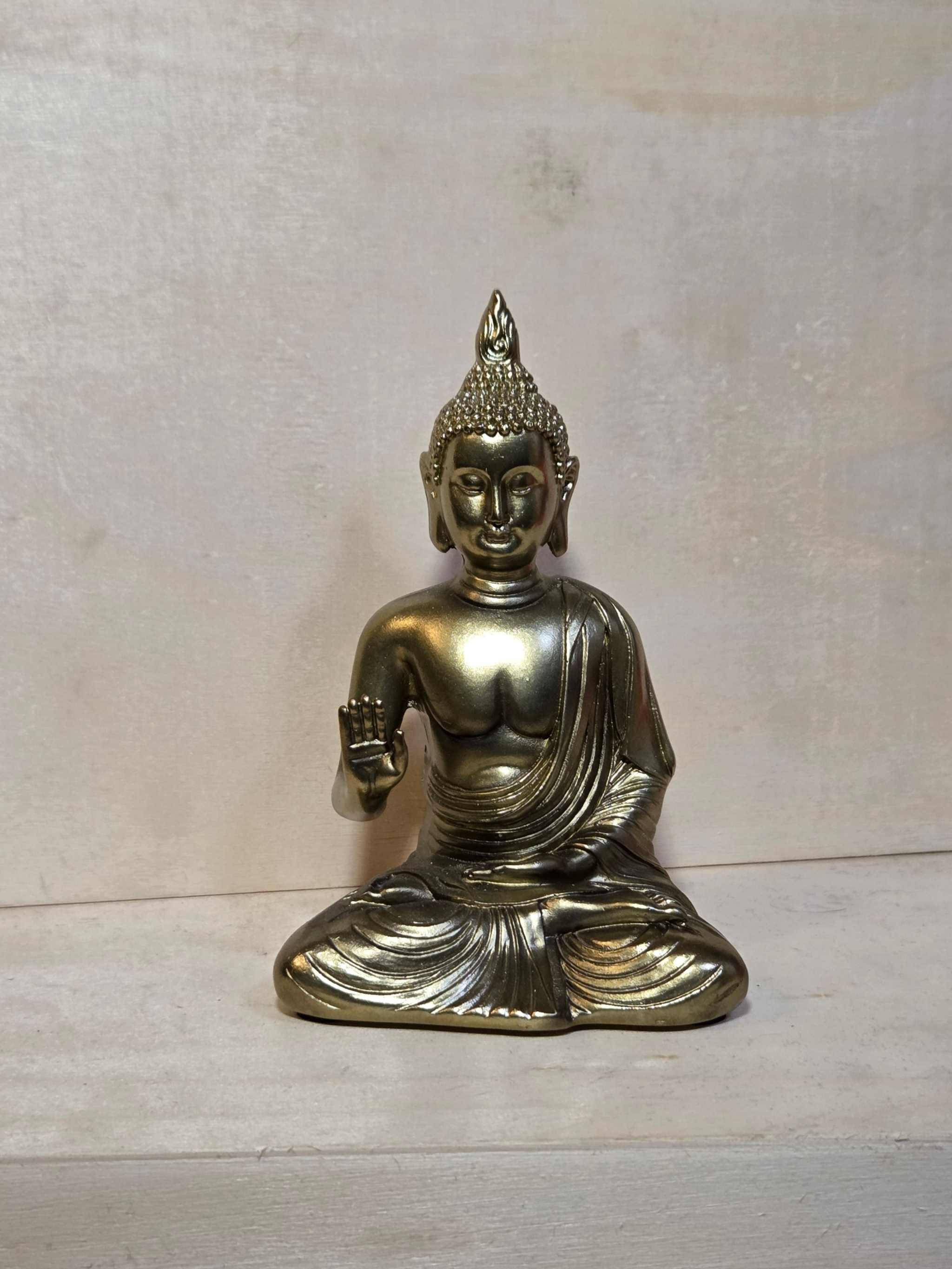 Buda Dorado de 4 pulgadas - Abhaya Mudra