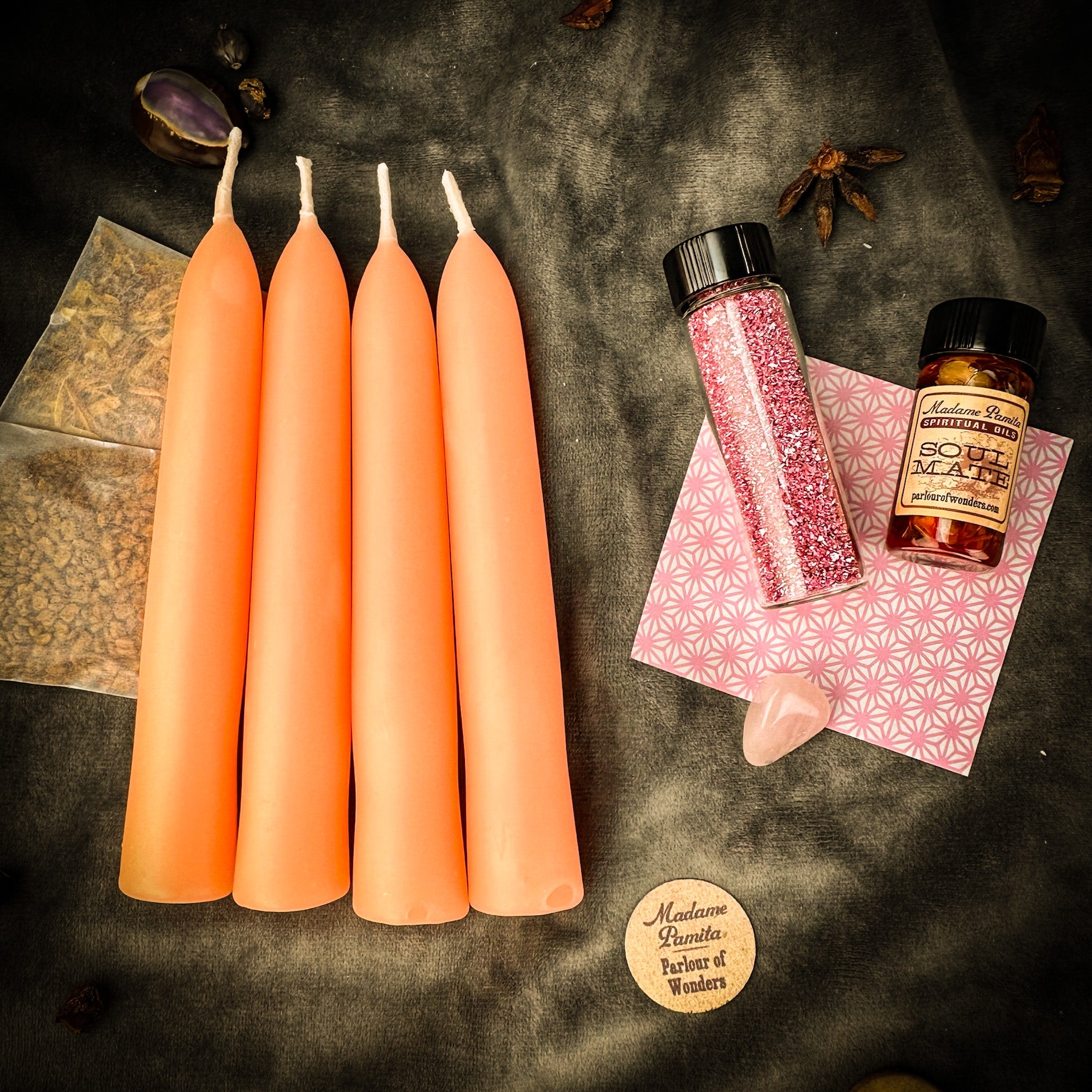 Paquete de Refuerzo de Hechizo con Velas de Romance - Añade Amor Verdadero a Cualquier Kit de Hechizos con Velas