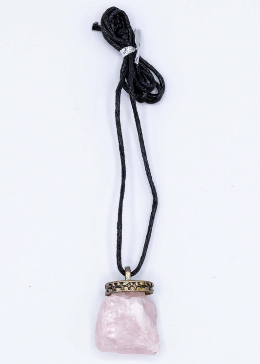 Collar de Cuarzo Rosa