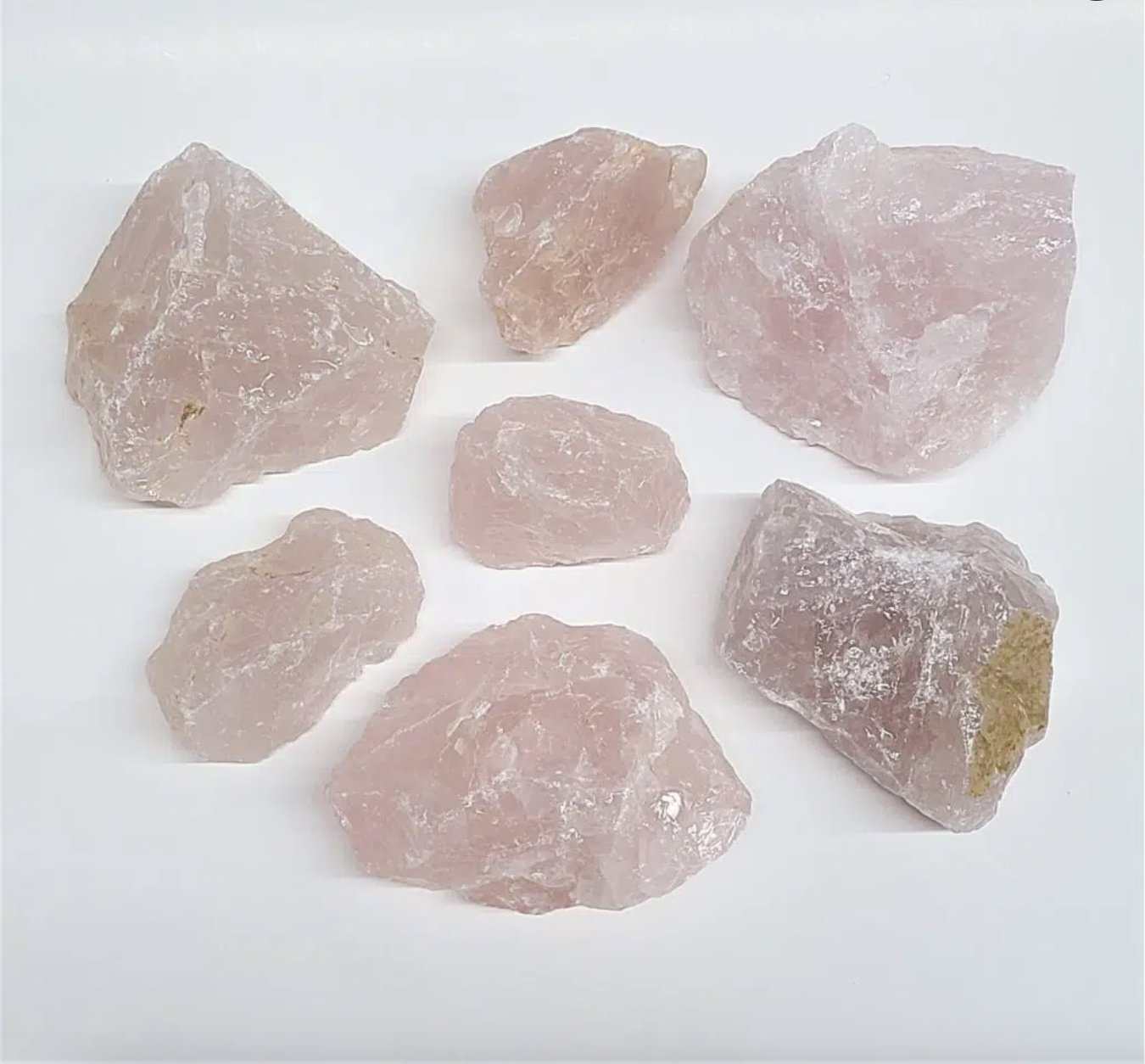 Piedra de bolsillo de Cuarzo Rosa en bruto de 2.5 - 5 cm