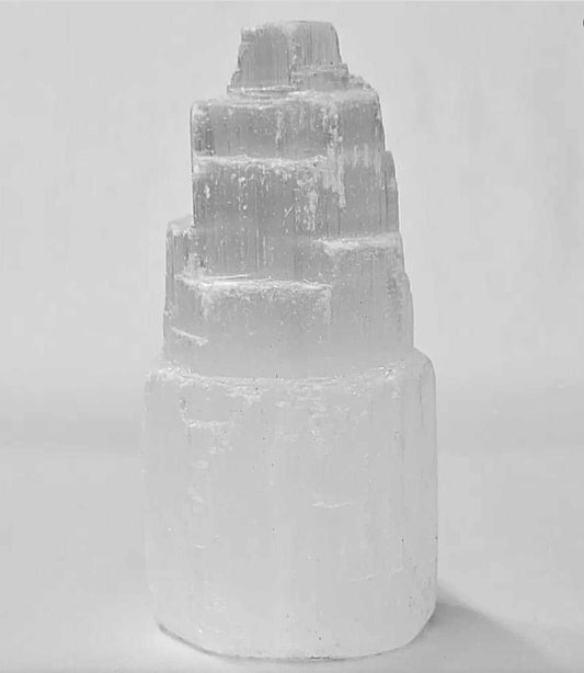 Torre de selenita - 15 cm (~6 pulgadas)