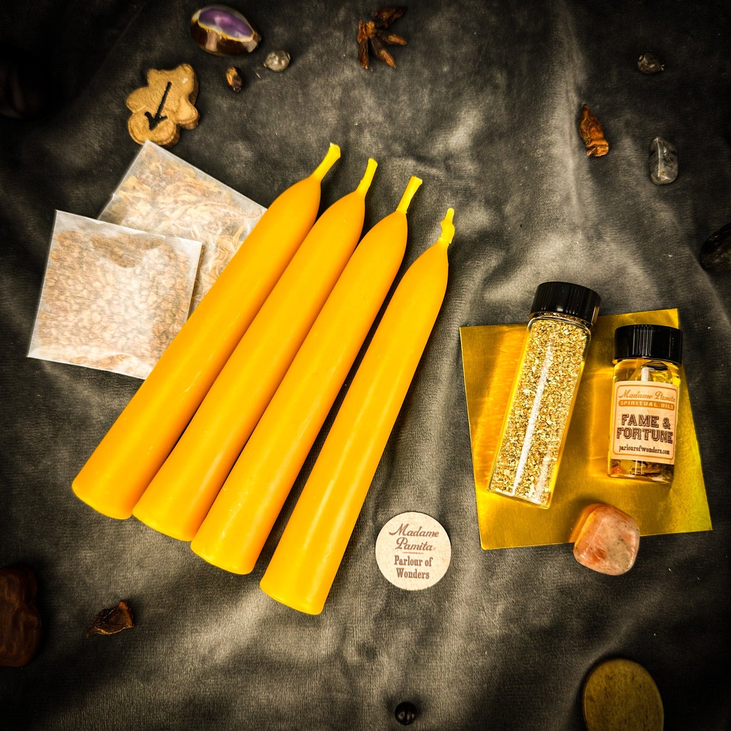 Paquete de refuerzo del hechizo con vela Spotlight - Añade fama y fortuna a cualquier kit de hechizo con vela