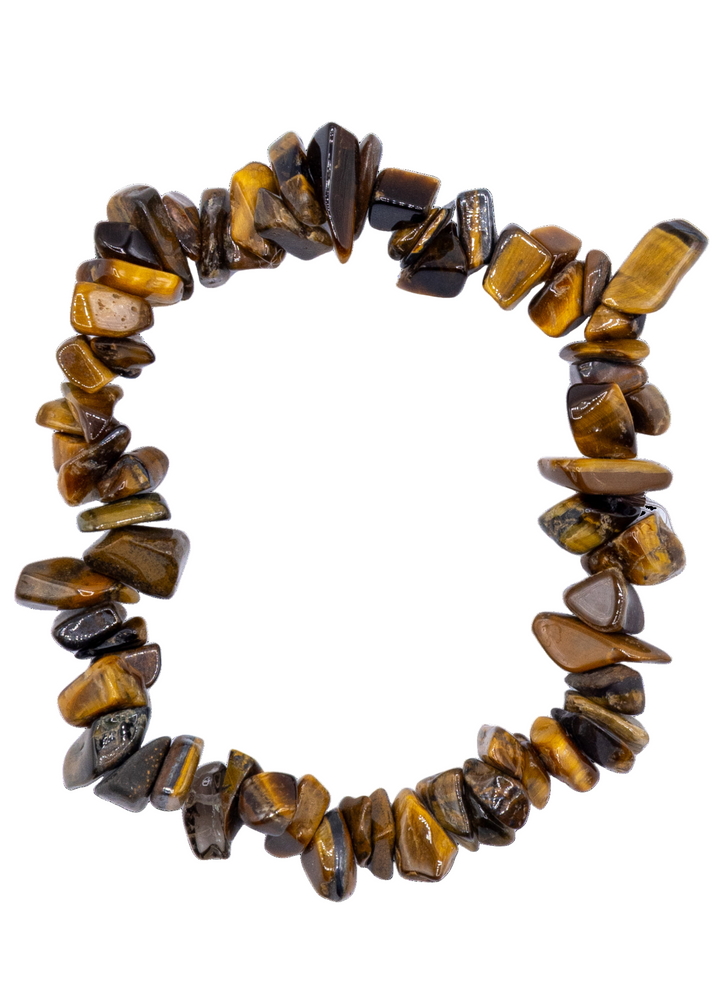 Pulsera Elástica de Chips de Ojo de Tigre