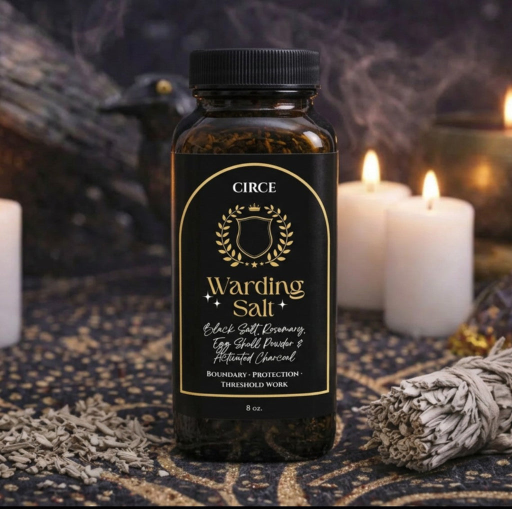 Sal Protectora – Mezcla de Protección Ritual con Sal Negra, Romero y Carbón Activado (8 oz)