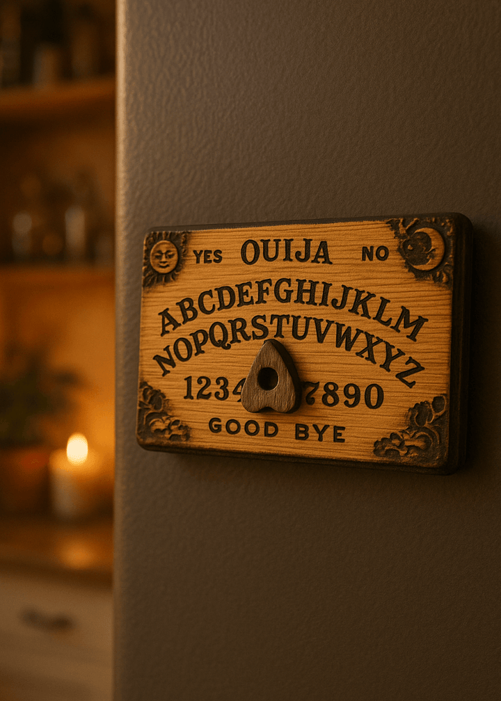 Ouija Board Wooden Magnet